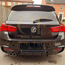 Load image into Gallery viewer, Gloss Black Rear Diffuser Twin Exhaust for BMW F20 1 Series LCI 15-19