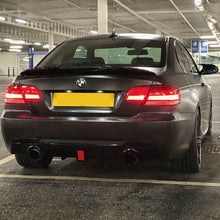 Load image into Gallery viewer, LED Style Gloss Black Rear Diffuser Dual Exhaust for BMW E92 E93 3 Series 05-13