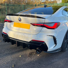 Load image into Gallery viewer, LED Style Gloss Black Rear Diffuser for BMW 4 Series G22 G23 20-Present