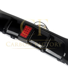Load image into Gallery viewer, LED Style Gloss Black Rear Diffuser Twin Exhaust for BMW E92 E93 3 Series 05-13