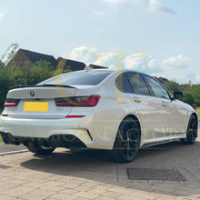 Load image into Gallery viewer, RK Style Gloss Black Rear Diffuser Dual Exhaust for BMW 3 Series G20 G21 Pre-LCI 19-22