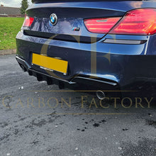 Load image into Gallery viewer, V Style Gloss Black Rear Diffuser Dual Exhaust for BMW 6 Series F06 F12 F13 M Sport 12-17