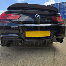 Load image into Gallery viewer, V Style Gloss Black Rear Diffuser Dual Exhaust for BMW 6 Series F06 F12 F13 M Sport 12-17