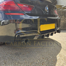 Load image into Gallery viewer, V Style Gloss Black Rear Diffuser Dual Exhaust for BMW 6 Series F06 F12 F13 M Sport 12-17