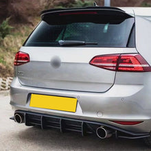 Load image into Gallery viewer, V Style Gloss Black Rear Diffuser for VW Golf MK7 GTI 13-16