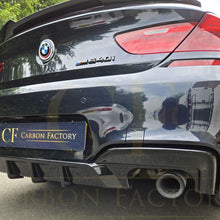 Load image into Gallery viewer, V Style Gloss Black Rear Diffuser Quad Exhaust for BMW 6 Series F06 F12 F13 M Sport 12-17