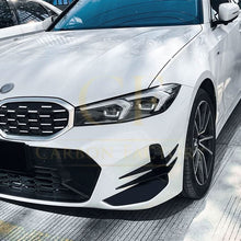Load image into Gallery viewer, Gloss Black Front Canards for BMW 3 Series G20 G21 LCI 23-25