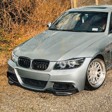 Load image into Gallery viewer, Gloss Black Front Canards for BMW E90 3 Series LCI 09-13