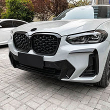 Load image into Gallery viewer, Gloss Black Front Canards for BMW G01 X3 G02 X4 LCI 22-24