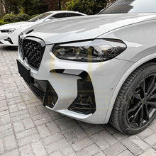 Load image into Gallery viewer, Gloss Black Front Canards for BMW G01 X3 G02 X4 LCI 22-24