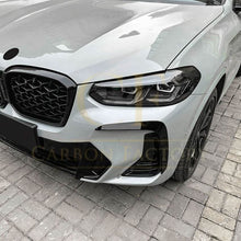 Load image into Gallery viewer, Gloss Black Front Canards for BMW G01 X3 G02 X4 LCI 22-24