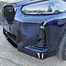 Load image into Gallery viewer, Gloss Black Front Canards for BMW G01 X3 G02 X4 LCI 22-24