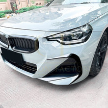 Load image into Gallery viewer, Gloss Black Front Canards for BMW G42 2 Series Coupe 21-Present