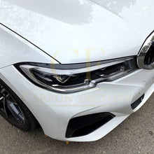 Load image into Gallery viewer, Gloss Black Headlight Trims for BMW 3 Series G20 G21 Pre-LCI 19-22