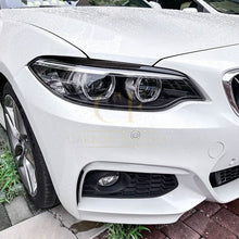 Load image into Gallery viewer, Gloss Black Headlight Trims for BMW F22 F23 2 Series F87 M2 14-20
