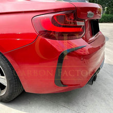 Load image into Gallery viewer, Gloss Black Rear Bumper Canards for BMW F87 M2 OG M2C 14-20