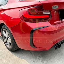 Load image into Gallery viewer, Gloss Black Rear Bumper Canards for BMW F87 M2 OG M2C 14-20