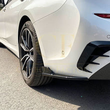 Load image into Gallery viewer, Gloss Black Rear Bumper Spats for BMW 3 Series G20 G21 Pre-LCI 19-22