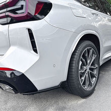 Load image into Gallery viewer, Gloss Black Rear Bumper Spats for BMW G01 X3 LCI 22-24