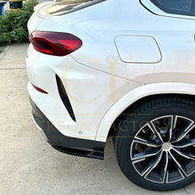 Load image into Gallery viewer, Gloss Black Rear Bumper Spats for BMW G06 X6 Pre-LCI 19-22