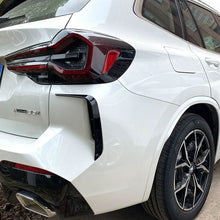 Load image into Gallery viewer, Gloss Black Rear Bumper Trims 1 for BMW G01 X3 LCI 22-24