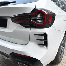Load image into Gallery viewer, Gloss Black Rear Bumper Trims 2 for BMW G01 X3 LCI 22-24