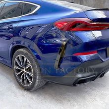 Load image into Gallery viewer, Gloss Black Rear Bumper Trims for BMW G06 X6 Pre-LCI 19-22
