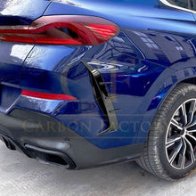 Load image into Gallery viewer, Gloss Black Rear Bumper Trims for BMW G06 X6 Pre-LCI 19-22