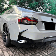 Load image into Gallery viewer, Gloss Black Rear Canards for BMW G42 2 Series Coupe 21-Present
