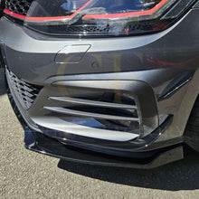 Load image into Gallery viewer, RZ Style Gloss Black Front Canards for VW Golf MK7.5 GTI 17-20