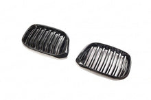 Load image into Gallery viewer, BMW X3 G01 & X4 G02 Gloss Black Double Slat Kidney Grilles (2018+) - M Style OEM Fit Front Grille Set, Paint Code 668 by AUTOID