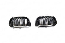 Load image into Gallery viewer, BMW X3 G01 & X4 G02 Gloss Black Double Slat Kidney Grilles (2018+) - M Style OEM Fit Front Grille Set, Paint Code 668 by AUTOID