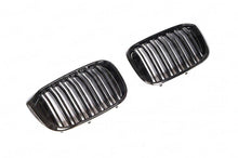 Load image into Gallery viewer, BMW X3 G01 & X4 G02 Gloss Black Double Slat Kidney Grilles (2018+) - M Style OEM Fit Front Grille Set, Paint Code 668 by AUTOID
