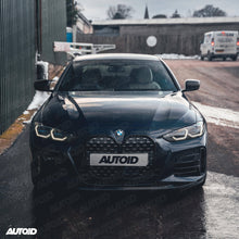 Load image into Gallery viewer, Gloss Black Front Splitter Lip Kit for BMW 4 Series G22/G23 (2020+) - OEM-Fit ABS 3-Piece Performance Front Lip Spoiler