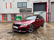 Load image into Gallery viewer, AUTOID Gloss Black Performance Front Splitter Lip for BMW 5 Series G30 LCI 2020-2023 (Facelift) - Paint Code 668, ABS, OEM-Style Front Bumper Spoiler