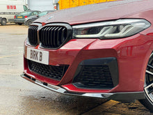 Load image into Gallery viewer, AUTOID Gloss Black Performance Front Splitter Lip for BMW 5 Series G30 LCI 2020-2023 (Facelift) - Paint Code 668, ABS, OEM-Style Front Bumper Spoiler