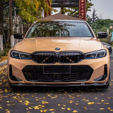 Load image into Gallery viewer, 3D Style Gloss Black Front Splitter for BMW 3 Series G20 G21 LCI 24-Present