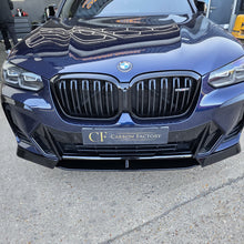Load image into Gallery viewer, AC Style Gloss Black Front Splitter for BMW G01 X3 IX3 G02 X4 LCI 22-24