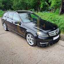 Load image into Gallery viewer, AMG Style Gloss Black Front Splitter for Mercedes Benz W204 C Class 08-14