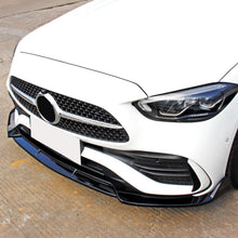 Load image into Gallery viewer, Brabus 3 Style Gloss Black Front Splitter for Mercedes Benz W206 C Class 22-Present