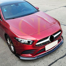 Load image into Gallery viewer, Brabus Style Gloss Black Front Splitter for Mercedes Benz W177 A Class AMG & A35 18-22