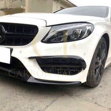 Load image into Gallery viewer, C43 Style Gloss Black Front Splitter for Mercedes Benz W205 C Class 15-18