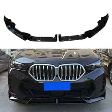 Load image into Gallery viewer, CF Style Gloss Black Front Splitter for BMW G06 LCI X6 23-Present