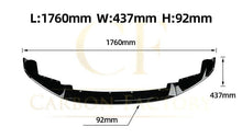 Load image into Gallery viewer, CS Style Gloss Black Front Splitter for BMW F87 M2 OG 14-20