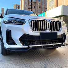 Load image into Gallery viewer, CS Style Gloss Black Front Splitter for BMW G01 X3 IX3 G02 X4 LCI 22-24