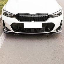 Load image into Gallery viewer, Gloss Black Front Splitter 3 Pieces for BMW 3 Series G20 G21 LCI 23-Present