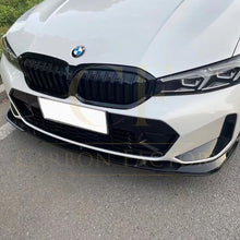Load image into Gallery viewer, Gloss Black Front Splitter 3 Pieces for BMW 3 Series G20 G21 LCI 23-Present