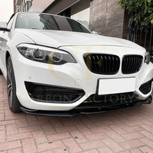 Load image into Gallery viewer, Gloss Black Front Splitter for BMW F22 F23 2 Series Non M Sport 14-20