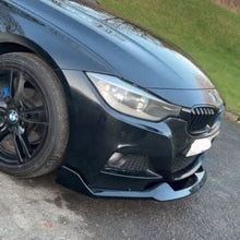 Load image into Gallery viewer, MAD Style Gloss Black Front Splitter for BMW F30 F31 3 Series M Sport 12-19