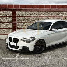 Load image into Gallery viewer, MP Style Gloss Black Front Splitter (4 pieces kit) for BMW F20 1 Series Pre-LCI 12-14